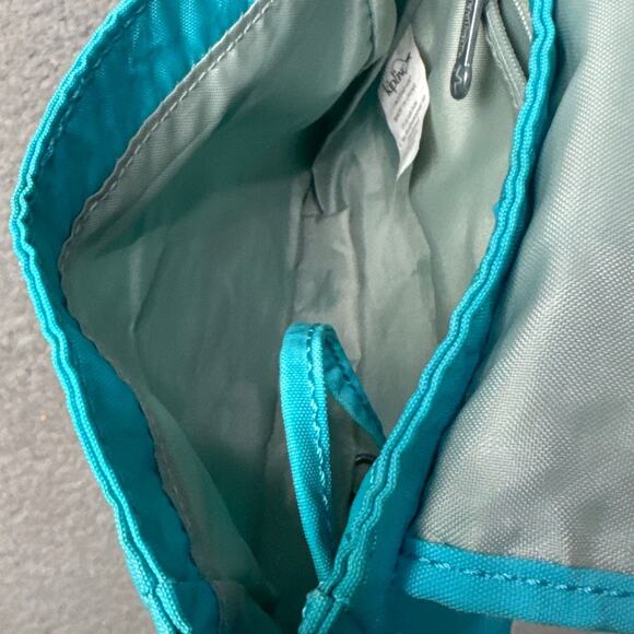 Kipling Sabian Mini Crossbody Bag Teal Blue With Gorilla Interior Zip Pocket - Picture 7 of 9